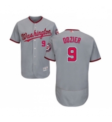 Mens Washington Nationals 9 Brian Dozier Grey Road Flex Base Authentic Collection Baseball Jersey Mens Washington Nationals 9 Brian Dozier Grey Road Flex Base Authentic Collection Baseball Jersey