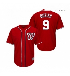Mens Washington Nationals 9 Brian Dozier Replica Red Alternate 1 Cool Base Baseball Jersey Mens Washington Nationals 9 Brian Dozier Replica Red Alternate 1 Cool Base Baseball Jersey