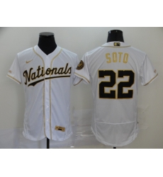 Nationals 22 Juan Soto White Gold 2020 Nike Flexbase Jersey Nationals 22 Juan Soto White Gold 2020 Nike Flexbase Jersey
