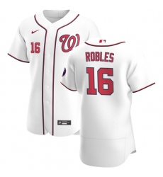 Washington Nationals 16 Victor Robles Men Nike White Home 2020 Authentic Player MLB Jersey Washington Nationals 16 Victor Robles Men Nike White Home 2020 Authentic Player MLB Jersey