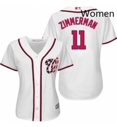 Womens Majestic Washington Nationals 11 Ryan Zimmerman Authentic White Home Cool Base MLB Jersey Womens Majestic Washington Nationals 11 Ryan Zimmerman Authentic White Home Cool Base MLB Jersey