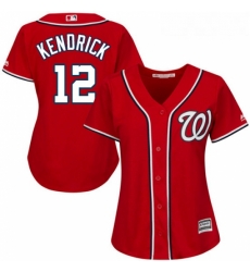Womens Majestic Washington Nationals 12 Howie Kendrick Replica Navy Blue Alternate 2 Cool Base MLB Jersey Womens Majestic Washington Nationals 12 Howie Kendrick Replica Navy Blue Alternate 2 Cool Base MLB Jersey