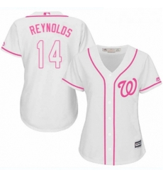 Womens Majestic Washington Nationals 14 Mark Reynolds Replica White Fashion Cool Base MLB Jersey Womens Majestic Washington Nationals 14 Mark Reynolds Replica White Fashion Cool Base MLB Jersey