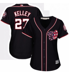 Womens Majestic Washington Nationals 27 Shawn Kelley Authentic Navy Blue Alternate 2 Cool Base MLB Jersey Womens Majestic Washington Nationals 27 Shawn Kelley Authentic Navy Blue Alternate 2 Cool Base MLB Jersey