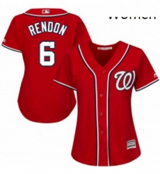 Womens Majestic Washington Nationals 6 Anthony Rendon Authentic Red Alternate 1 Cool Base MLB Jersey Womens Majestic Washington Nationals 6 Anthony Rendon Authentic Red Alternate 1 Cool Base MLB Jersey