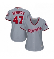 Womens Washington Nationals 47 Howie Kendrick Replica Grey Road Cool Base Baseball Jersey Womens Washington Nationals 47 Howie Kendrick Replica Grey Road Cool Base Baseball Jersey