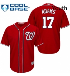Youth Majestic Washington Nationals 17 Matt Adams Authentic Red Alternate 1 Cool Base MLB Jersey Youth Majestic Washington Nationals 17 Matt Adams Authentic Red Alternate 1 Cool Base MLB Jersey
