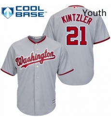 Youth Majestic Washington Nationals 21 Brandon Kintzler Replica Grey Road Cool Base MLB Jersey Youth Majestic Washington Nationals 21 Brandon Kintzler Replica Grey Road Cool Base MLB Jersey