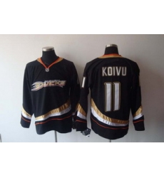 Anaheim Ducks 11 Saku Koivu Black Hockey Jersey Anaheim Ducks 11 Saku Koivu Black Hockey Jersey