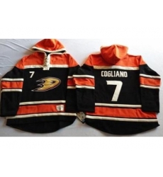 Anaheim Ducks 7 Andrew Cogliano Black Sawyer Hooded Sweatshirt Stitched NHL Jersey Anaheim Ducks 7 Andrew Cogliano Black Sawyer Hooded Sweatshirt Stitched NHL Jersey