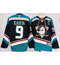 Men Anaheim Ducks 9 Paul Kariya Black Teal 2024 25 Stitched Jersey Men Anaheim Ducks 9 Paul Kariya Black Teal 2024 25 Stitched Jersey