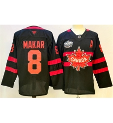 Men Canada 8 Cale Makar Black 2025 4 Nations Face Off Premium With A Patch Stitched Jersey Men Canada 8 Cale Makar Black 2025 4 Nations Face Off Premium With A Patch Stitched Jersey