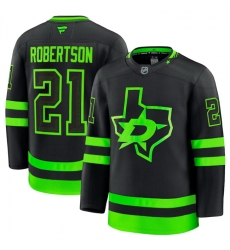 Men Dallas Stars 21 Jason Robertson Black 2024 25 Alternate Stitched Hockey Jersey Men Dallas Stars 21 Jason Robertson Black 2024 25 Alternate Stitched Hockey Jersey