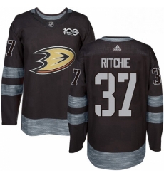 Mens Adidas Anaheim Ducks 37 Nick Ritchie Authentic Black 1917 2017 100th Anniversary NHL Jersey Mens Adidas Anaheim Ducks 37 Nick Ritchie Authentic Black 1917 2017 100th Anniversary NHL Jersey