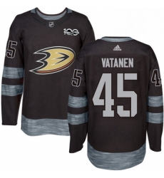 Mens Adidas Anaheim Ducks 45 Sami Vatanen Premier Black 1917 2017 100th Anniversary NHL Jersey Mens Adidas Anaheim Ducks 45 Sami Vatanen Premier Black 1917 2017 100th Anniversary NHL Jersey