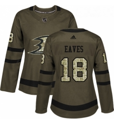 Womens Adidas Anaheim Ducks 18 Patrick Eaves Authentic Green Salute to Service NHL Jersey Womens Adidas Anaheim Ducks 18 Patrick Eaves Authentic Green Salute to Service NHL Jersey