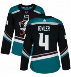 Womens Adidas Anaheim Ducks 4 Cam Fowler Authentic Black Teal Third NHL Jersey Womens Adidas Anaheim Ducks 4 Cam Fowler Authentic Black Teal Third NHL Jersey