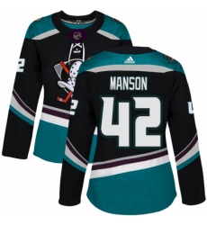 Womens Adidas Anaheim Ducks 42 Josh Manson Authentic Black Teal Third NHL Jersey Womens Adidas Anaheim Ducks 42 Josh Manson Authentic Black Teal Third NHL Jersey