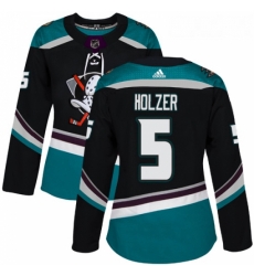 Womens Adidas Anaheim Ducks 5 Korbinian Holzer Authentic Black Teal Third NHL Jersey Womens Adidas Anaheim Ducks 5 Korbinian Holzer Authentic Black Teal Third NHL Jersey