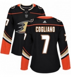 Womens Adidas Anaheim Ducks 7 Andrew Cogliano Premier Black Home NHL Jersey Womens Adidas Anaheim Ducks 7 Andrew Cogliano Premier Black Home NHL Jersey