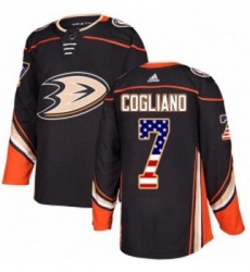 Youth Adidas Anaheim Ducks 7 Andrew Cogliano Authentic Black USA Flag Fashion NHL Jersey Youth Adidas Anaheim Ducks 7 Andrew Cogliano Authentic Black USA Flag Fashion NHL Jersey