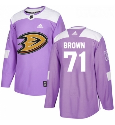 Youth Adidas Anaheim Ducks 71 JT Brown Authentic Purple Fights Cancer Practice NHL Jersey Youth Adidas Anaheim Ducks 71 JT Brown Authentic Purple Fights Cancer Practice NHL Jersey