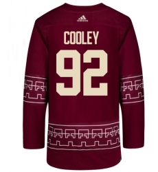 Men Arizona Coyotes #92 Logan Cooley Adidas Authentic Alternate Jersey red Men Arizona Coyotes #92 Logan Cooley Adidas Authentic Alternate Jersey red