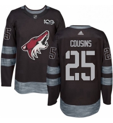 Mens Adidas Arizona Coyotes 25 Nick Cousins Authentic Black 1917 2017 100th Anniversary NHL Jersey Mens Adidas Arizona Coyotes 25 Nick Cousins Authentic Black 1917 2017 100th Anniversary NHL Jersey