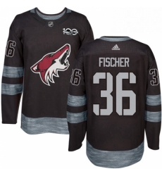 Mens Adidas Arizona Coyotes 36 Christian Fischer Premier Black 1917 2017 100th Anniversary NHL Jersey Mens Adidas Arizona Coyotes 36 Christian Fischer Premier Black 1917 2017 100th Anniversary NHL Jersey
