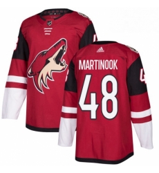 Mens Adidas Arizona Coyotes 48 Jordan Martinook Authentic Burgundy Red Home NHL Jersey Mens Adidas Arizona Coyotes 48 Jordan Martinook Authentic Burgundy Red Home NHL Jersey