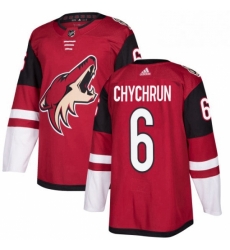 Mens Adidas Arizona Coyotes 6 Jakob Chychrun Premier Burgundy Red Home NHL Jersey Mens Adidas Arizona Coyotes 6 Jakob Chychrun Premier Burgundy Red Home NHL Jersey