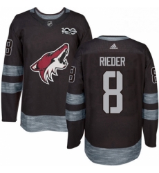 Mens Adidas Arizona Coyotes 8 Tobias Rieder Authentic Black 1917 2017 100th Anniversary NHL Jersey Mens Adidas Arizona Coyotes 8 Tobias Rieder Authentic Black 1917 2017 100th Anniversary NHL Jersey