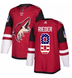 Mens Adidas Arizona Coyotes 8 Tobias Rieder Authentic Red USA Flag Fashion NHL Jersey Mens Adidas Arizona Coyotes 8 Tobias Rieder Authentic Red USA Flag Fashion NHL Jersey
