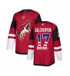 Youth Adidas Arizona Coyotes 17 Alex Galchenyuk Authentic Red USA Flag Fashion NHL Jersey Youth Adidas Arizona Coyotes 17 Alex Galchenyuk Authentic Red USA Flag Fashion NHL Jersey