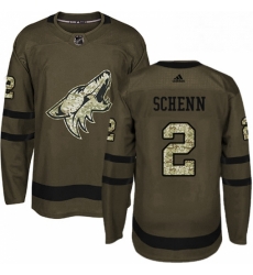 Youth Adidas Arizona Coyotes 2 Luke Schenn Authentic Green Salute to Service NHL Jersey Youth Adidas Arizona Coyotes 2 Luke Schenn Authentic Green Salute to Service NHL Jersey