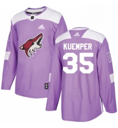 Youth Adidas Arizona Coyotes 35 Darcy Kuemper Authentic Purple Fights Cancer Practice NHL Jersey Youth Adidas Arizona Coyotes 35 Darcy Kuemper Authentic Purple Fights Cancer Practice NHL Jersey