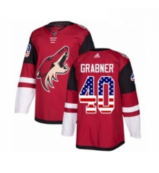 Youth Adidas Arizona Coyotes 40 Michael Grabner Authentic Red USA Flag Fashion NHL Jersey Youth Adidas Arizona Coyotes 40 Michael Grabner Authentic Red USA Flag Fashion NHL Jersey