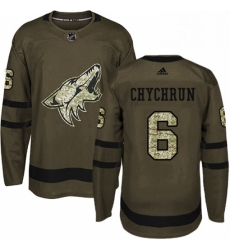 Youth Adidas Arizona Coyotes 6 Jakob Chychrun Authentic Green Salute to Service NHL Jersey Youth Adidas Arizona Coyotes 6 Jakob Chychrun Authentic Green Salute to Service NHL Jersey