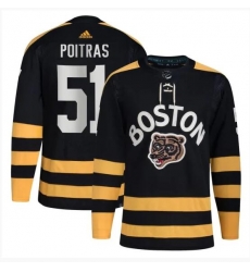 Men Boston Bruins 51 Matthew Poitras Black Winter Classic Primegreen Stitched Jersey Men Boston Bruins 51 Matthew Poitras Black Winter Classic Primegreen Stitched Jersey