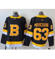 Men Boston Bruins 63 Brad Marchand Black Adidas 2020 21 Reverse Retro Alternate NHL Jersey Men Boston Bruins 63 Brad Marchand Black Adidas 2020 21 Reverse Retro Alternate NHL Jersey