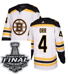 Mens Adidas Boston Bruins 4 Bobby Orr Authentic White Away NHL Jersey Mens Adidas Boston Bruins 4 Bobby Orr Authentic White Away NHL Jersey