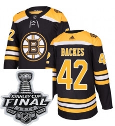 Mens Adidas Boston Bruins 42 David Backes Authentic Black Home NHL Jersey Mens Adidas Boston Bruins 42 David Backes Authentic Black Home NHL Jersey