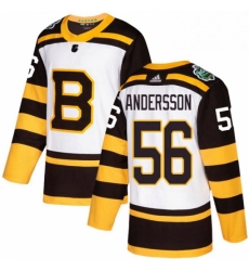 Mens Adidas Boston Bruins 56 Axel Andersson Authentic White 2019 Winter Classic NHL Jerse Mens Adidas Boston Bruins 56 Axel Andersson Authentic White 2019 Winter Classic NHL Jerse