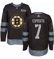 Mens Adidas Boston Bruins 7 Phil Esposito Authentic Black 1917 2017 100th Anniversary NHL Jersey Mens Adidas Boston Bruins 7 Phil Esposito Authentic Black 1917 2017 100th Anniversary NHL Jersey