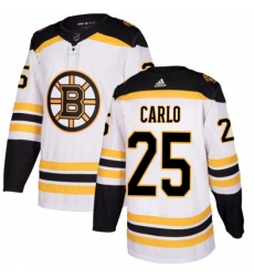 Womens Adidas Boston Bruins 25 Brandon Carlo Authentic White Away NHL Jersey Womens Adidas Boston Bruins 25 Brandon Carlo Authentic White Away NHL Jersey