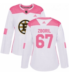 Womens Adidas Boston Bruins 67 Jakub Zboril Authentic WhitePink Fashion NHL Jersey Womens Adidas Boston Bruins 67 Jakub Zboril Authentic WhitePink Fashion NHL Jersey