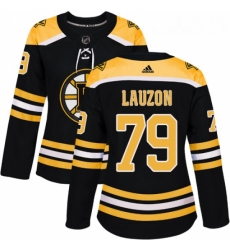 Womens Adidas Boston Bruins 79 Jeremy Lauzon Premier Black Home NHL Jersey Womens Adidas Boston Bruins 79 Jeremy Lauzon Premier Black Home NHL Jersey