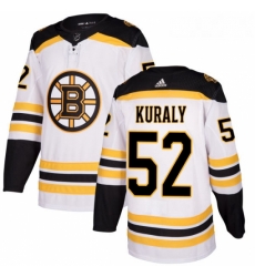 Youth Adidas Boston Bruins 52 Sean Kuraly Authentic White Away NHL Jersey Youth Adidas Boston Bruins 52 Sean Kuraly Authentic White Away NHL Jersey