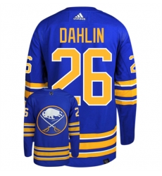 Men Buffalo Sabres 26 Rasmus Dahlin Blue Stitched Jersey Men Buffalo Sabres 26 Rasmus Dahlin Blue Stitched Jersey