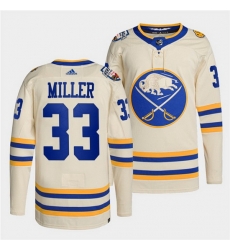 Men Buffalo Sabres 33 Colin Miller 2022 Cream Heritage Classic Stitched jersey Men Buffalo Sabres 33 Colin Miller 2022 Cream Heritage Classic Stitched jersey